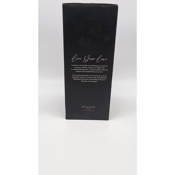 4 Venetian Stemless Wine Glasses NIC & SYD Home Clear Mouth Blown Glass 18 Oz - Picture 4 of 13